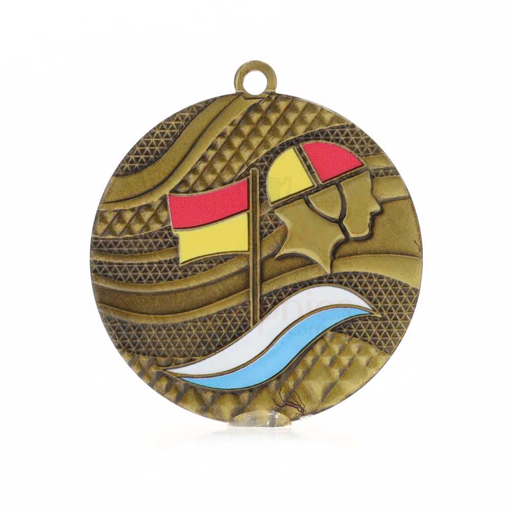 Mosaic Medal 50mm Gold - Lifesaving