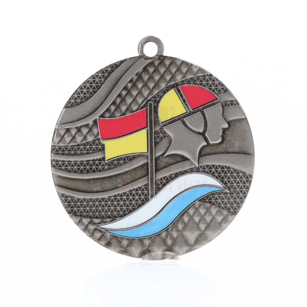Mosaic Medal 50mm Silver - Lifesaving