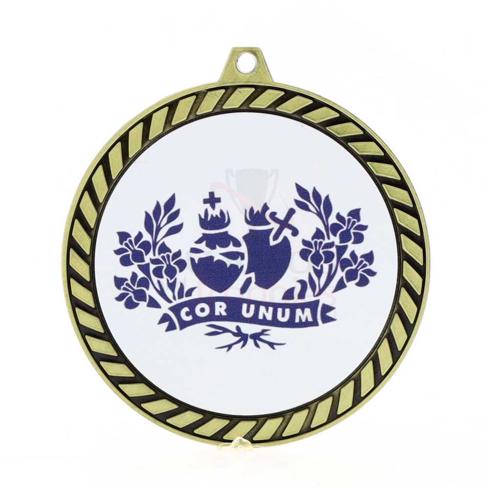Venture Personalised Medal Gold 60mm