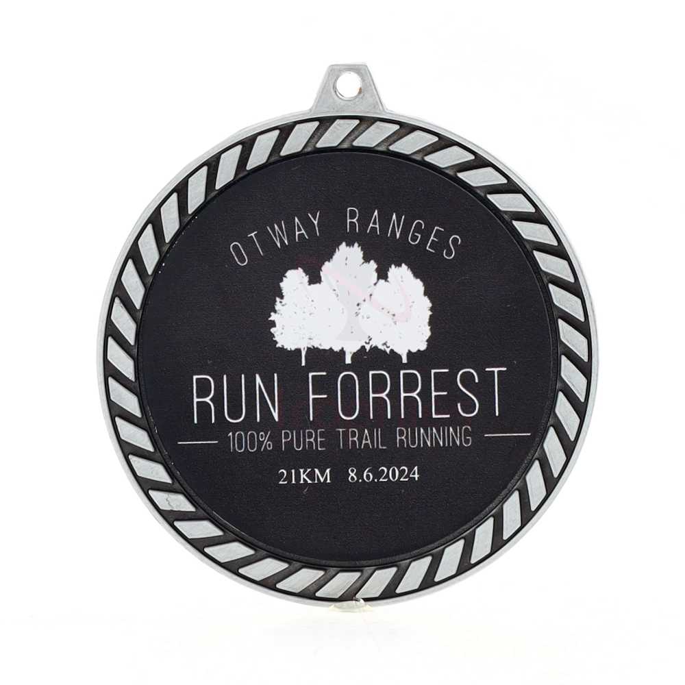 Venture Personalised Medal Silver 60mm