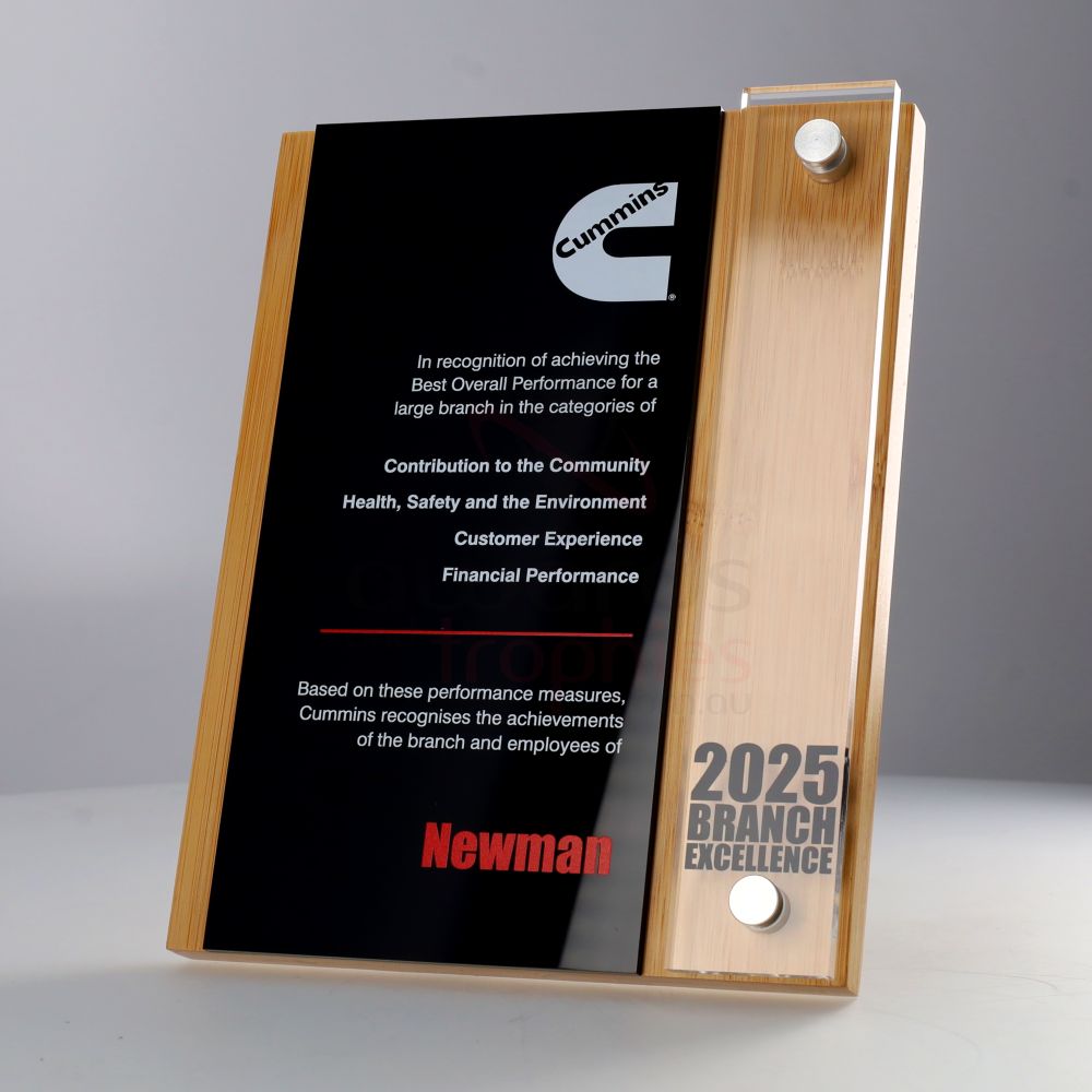 Elevate Bamboo Eco Plaque 225mm