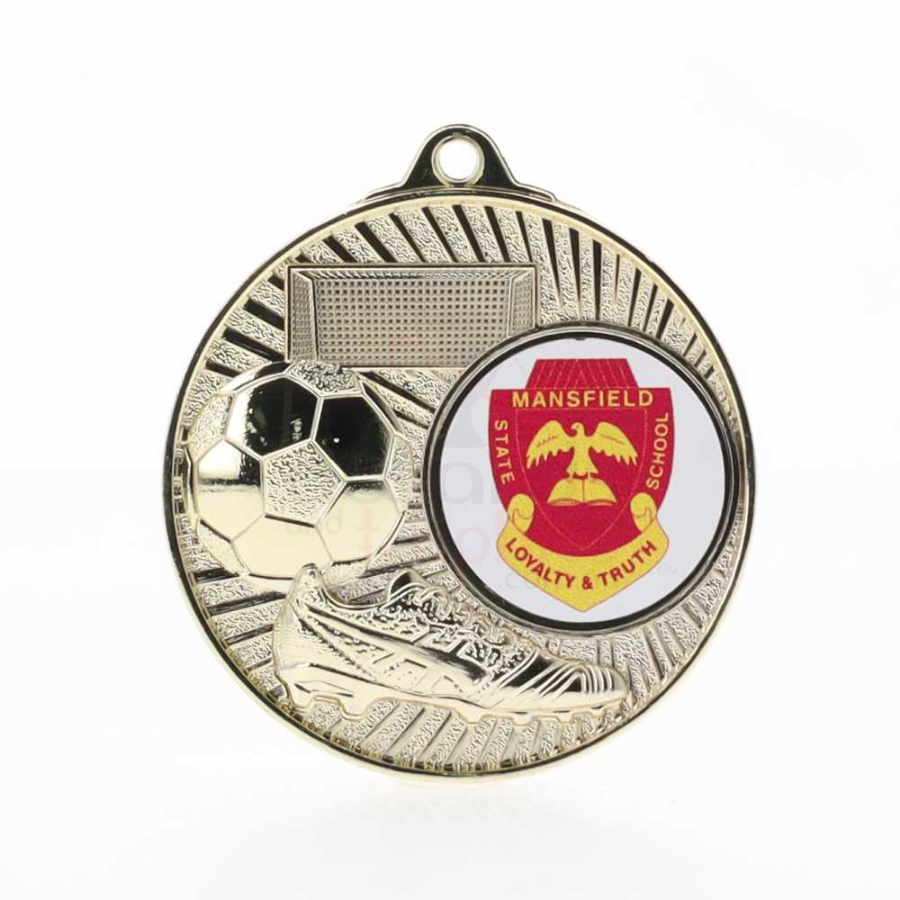 Blitz Logo Medal Gold 52mm - Soccer