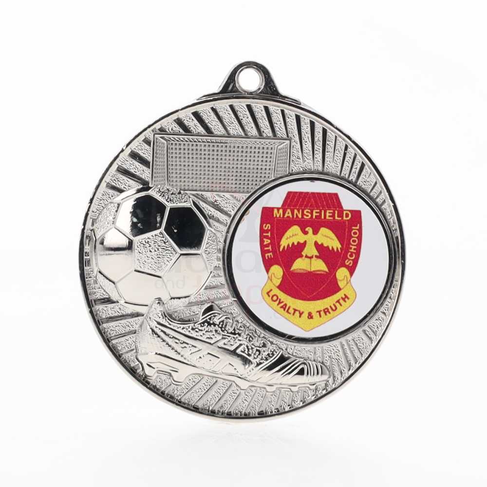 Blitz Logo Medal Silver 52mm - Soccer