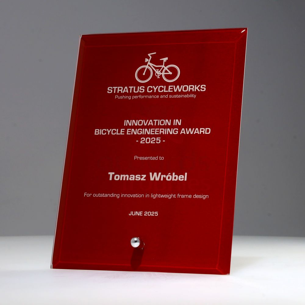 Glass Radiant Plaque 150mm - Red