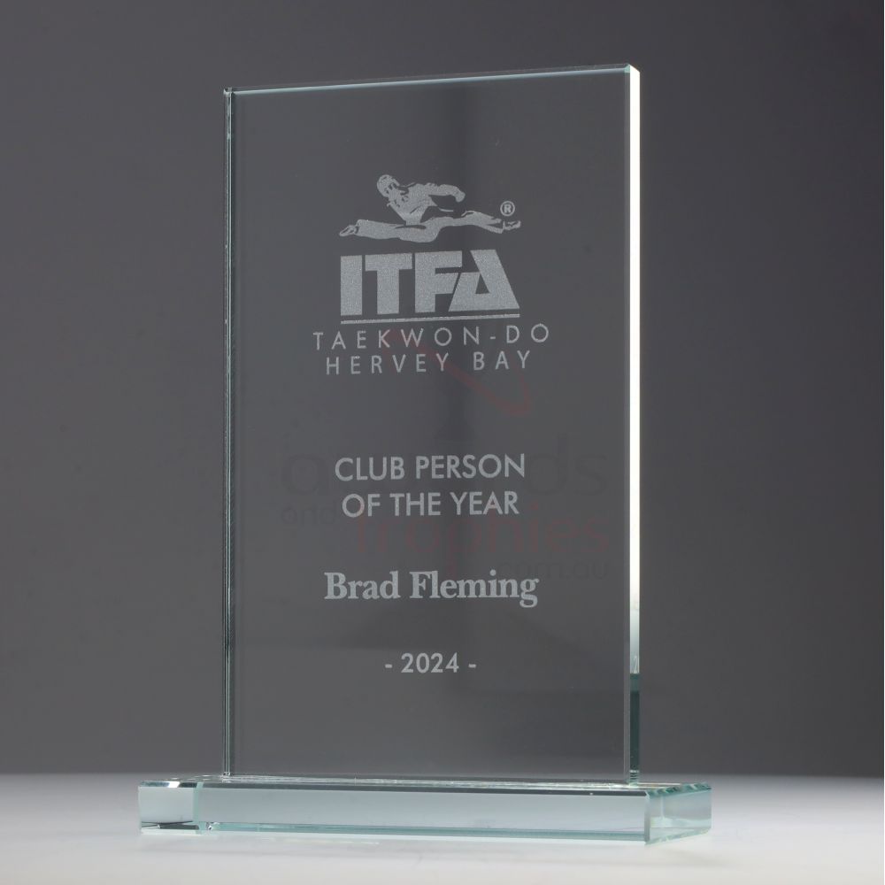 Jade Glass Rectangle 160mm