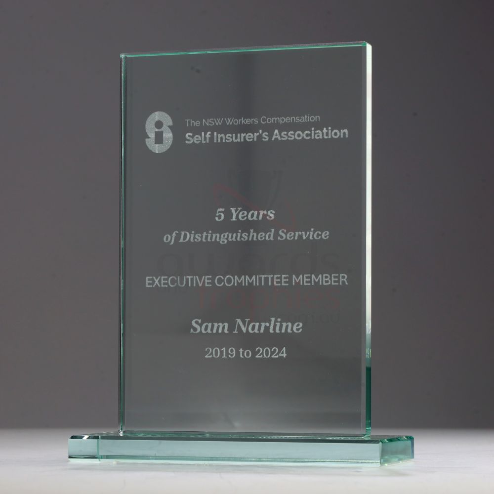 Jade Glass Rectangle 220mm