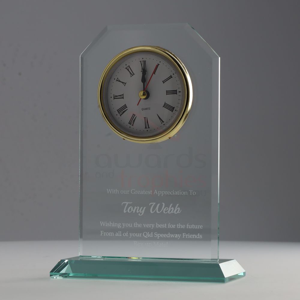Bevelled Glass Clock