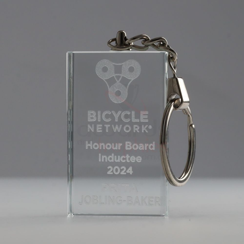 Engravable Crystal Keyring