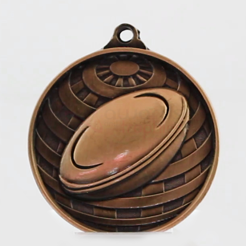 Global Rugby Medal 50mm Bronze 