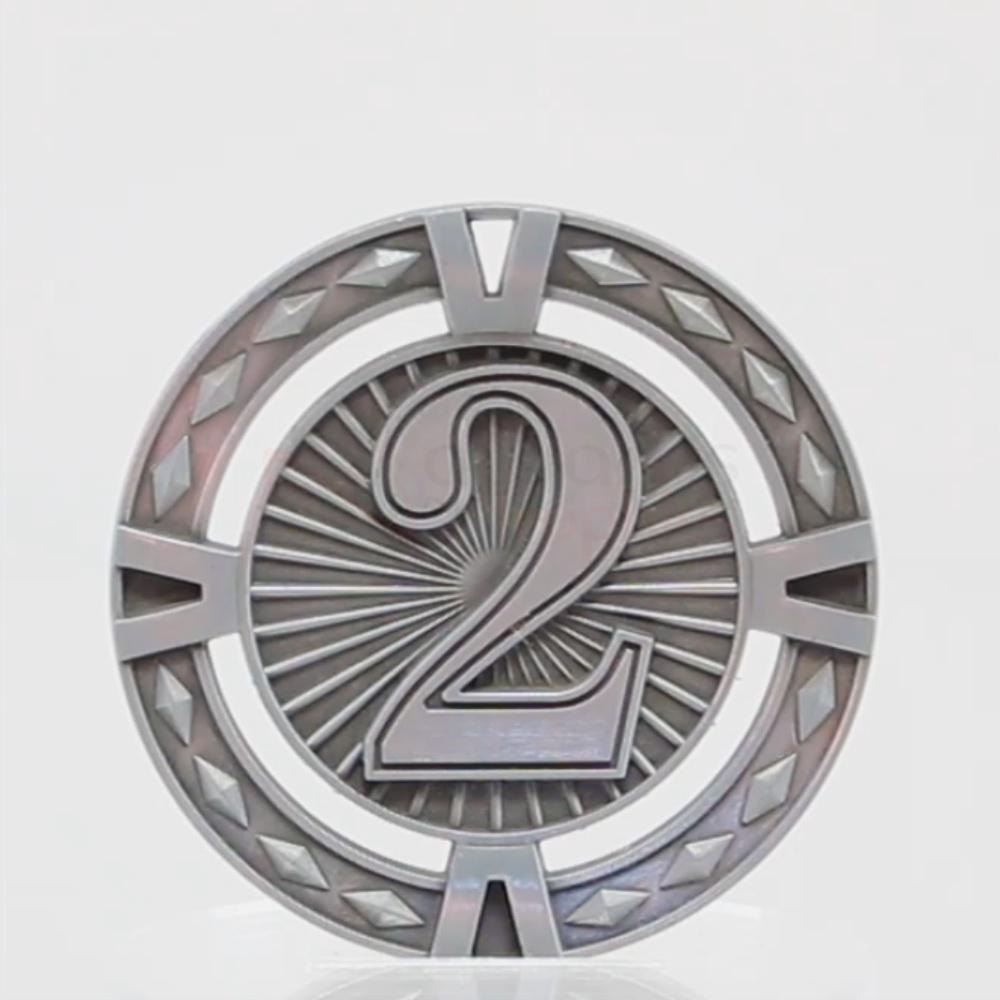 Cutout 2nd Place Medal 60mm 